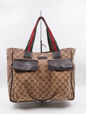 CC03 💗 Gucci GG Canvas Double pocket Sherry Line
